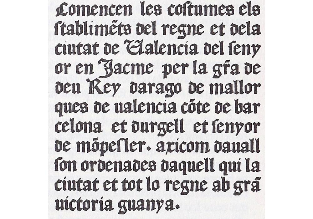 Furs Valencia-Palmart-Incunabula & Ancient Books-facsimile book-Vicent García Editores-3 beginningb